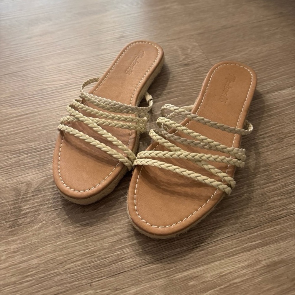 Madewell Tan Braided Espadrilles